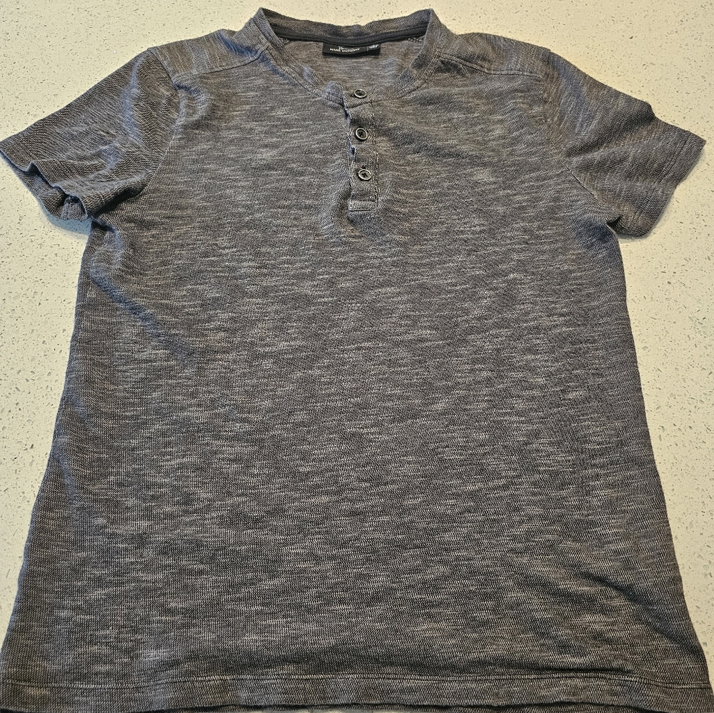 Marc Anthony Gray Casual Button Down Shirt